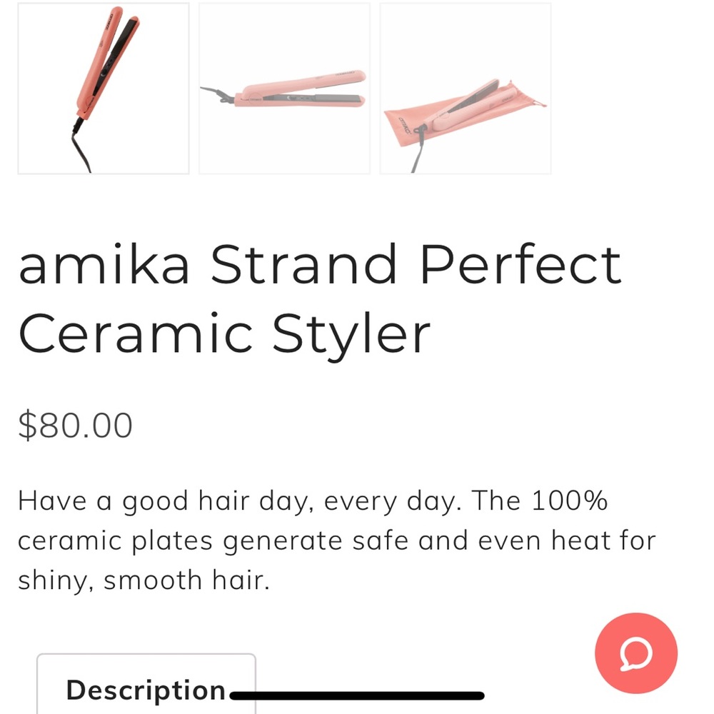 Amika hair straightener